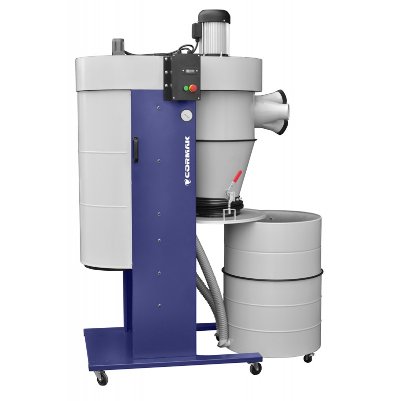Cyclone Dust Collector CORMAK DC3000 400V with Remote Control | Industrial Extraction System