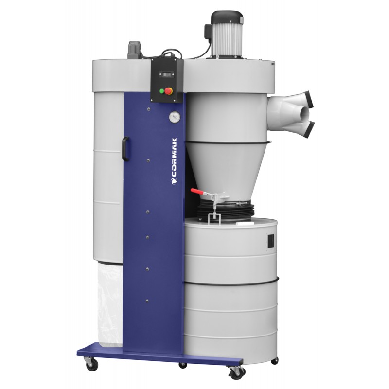 Cyclone Dust Collector CORMAK DC3000 400V with Remote Control | Industrial Extraction System