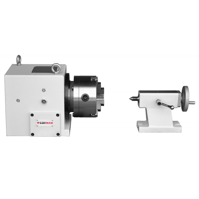 4th Axis CNC Rotary Indexer with Tailstock CORMAK | Precision CNC Machining | CORMAK