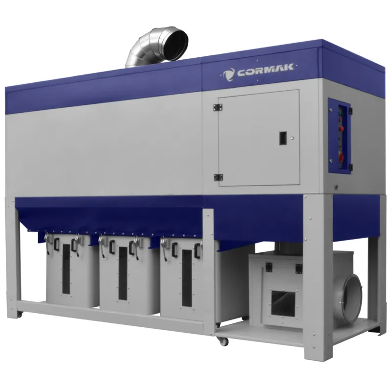 Industriële afzuiginstallatie voor stof en houtspaanders CORMAK DCV11300 TC VIBER