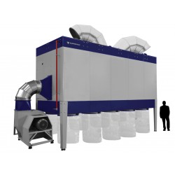 Industrial Chip and Dust Extractor CORMAK DCV30450 Vibra Motor 30,450 m³/h | CORMAK