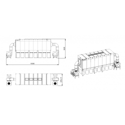 Industriële afzuiging voor spanen en zaagsel Vibra Motor DCV52200 m³/u PREMIUM 140 pk